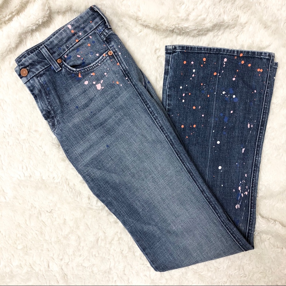 7 For All Mankind Ltd Edition Paint Splatter Jeans